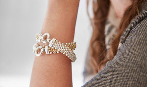 Grand Classic - Sterling Silver/14k Gold Reversible Bracelet