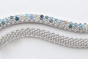 Classic Michelle - Ocean Inspired Crystal and Sterling Silver Reversible Bracelet