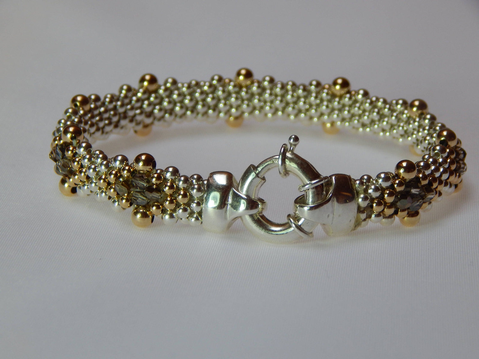 Dovera Bronze Diamond Bracelet - Crystal, Sterling Silver, 14K Gold Filled