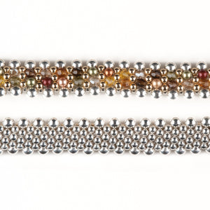 Autumn Inspired - Sterling Silver and 14k Gold Reversible Bracelet