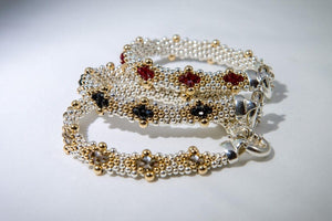 Dovera Bronze Diamond Bracelet - Crystal, Sterling Silver, 14K Gold Filled