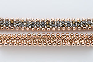 Twilight – Rose Gold and Crystal Beaded Reversible Bracelet