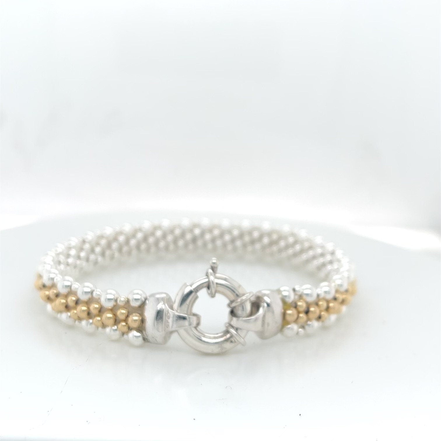 Modern Classic - Sterling Silver, 14k Gold, Reversible Bracelet